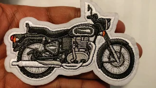 Royal Enfield Bullet embroidery patch