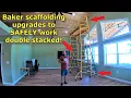 Safe scaffolding Add on accessories to make harbor freight baker scaffolding safer