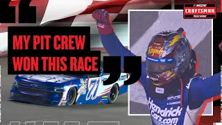 Rajah Caruth Shouts Out Team After Second Career Win 2025 NASCAR Truck Series at Nashville
