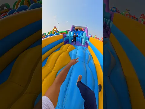 CHASING MY FRIEND THROUGH THE WORLD’S BIGGEST BOUNCE HOUSE
