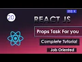 React JS 19 Tutorial in Hindi Props Task for You