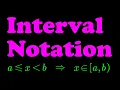 Interval Notation Explained Algebra ACT Math JEE