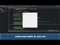 Java GUI Tutorial - Check Box Menu In Java GUI Using JCheckBoxMenuItem Class