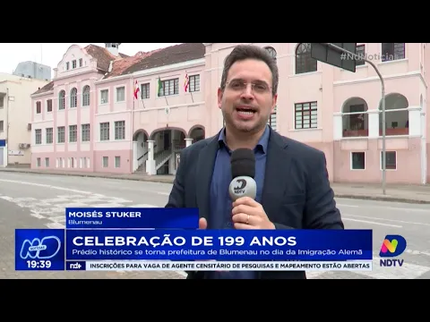 Celebração de 199 anos: prédio histórico se torna Prefeitura de Blumenau no Dia da Imigração Alemã