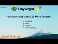 18 Playwright CSS Selector - Matching By Text has-text text text-is text-matches