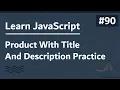 Learn JavaScript In Arabic 2021 -