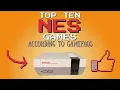Top 10 Highest-Rated NES Games by Users of GameFAQs