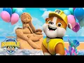 Download Lagu Rubble Builds a Mermaid Birthday Party at the Beach! w/ Charger, Mix \u0026 Wheeler | Rubble \u0026 Crew
