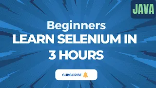 Selenium Java Full Course Step-by-Step Automation Testing Tutorial