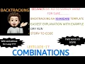 Combinations INTUITIVE Backtracking Template Two Ways Similar Problems Leetcode-77