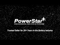 YTX9-BS PowerStar Motorcycle Battery - 120 Cold Cranking Amps and 2 Year Full Replacement Warranty