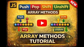 Array Methods Explained Push Pop Shift Unshift in JS Beginner Friendly