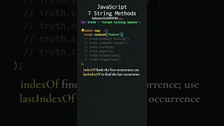 JavaScript 7 String Methods
