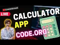 How to make Calculator in app lab Code org