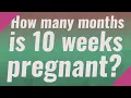 How many months is 10 weeks pregnant