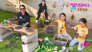JUGAMOS CON LODO 🤎  HACEMOS COMIDITA Y UN SPA | Daailum