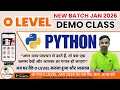 O Level Python Programming M3-R5 1 New Batch Jan 2026 Demo Class