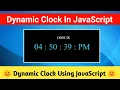 Dynamic Clock In JavaScript JavaScript Projects For Beginners JavaScript Projects CODE 5X