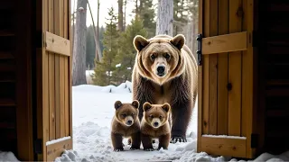 L'UOMO LASCIA ENTRARE IN CASA SUA L'ORSA CONGELATA E I SUOI CUCCIOLI - POI ACCADE L'IMPENSABILE!