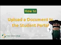 How to Upload a Document to the Student Portal Central Arizona College