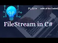 Part 3 File Stream in C How to use Filestream with Example StreamWriter in C