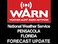 PENSACOLA FLORIDA FORECAST - UPDATE
