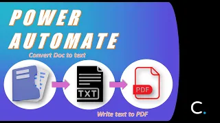 How to Convert Documents to Text, Write Text to PDF in Power Automate