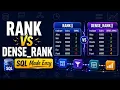 RANK vs DENSE - RANK in SQL Explained with Real Hands-On Example