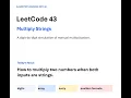leetcode 43 multiply strings