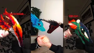 THE AMAZING Paper Dragon Edits Dragon Puppet TIKTOK Compilation
