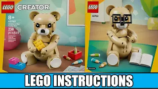 LEGO Instructions - Creator - 40763 - Children's Day Teddy Bear - Seasonal