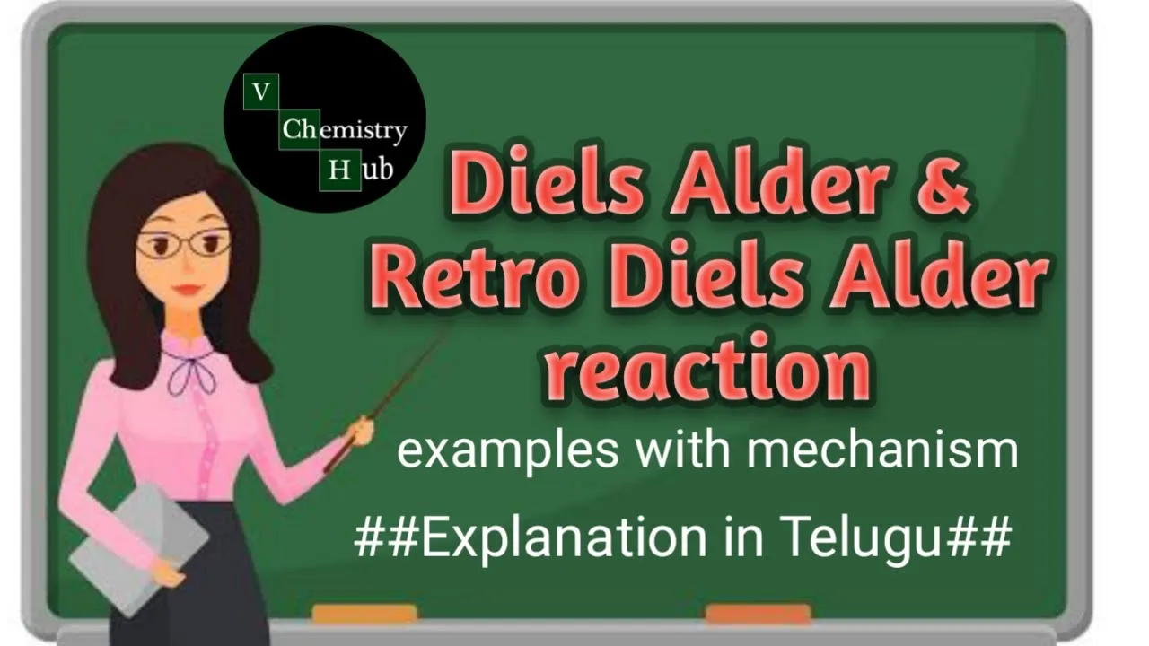 Diels Alder reaction & Retro Diels Alder reaction ||Explanation in Telugu with examples & mechanisms