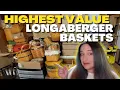 Vintage To Now Longaberger Basket Collection HIGHEST VALUED
