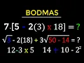 Order of Operation - Bracket Precedence Rules in Mathematics