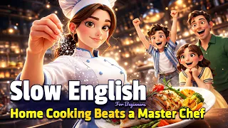 a famous chef lost to my homemade food easy english listening practice a2 