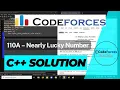 A C Solution to Codeforces 110A Nearly Lucky Number by CFNewbie