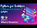 Learn Python programming in TAMIL What is Recursion Tamil