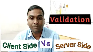 What is Validation client side vs server side validation