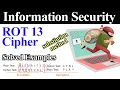 ROT13 Encryption Technique Algorithm ROT13 Cryptography Cipher with Example
