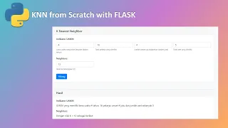 Python FLASK - Source Code KNN from scratch