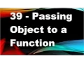 java tutorials urdu NFN 39 Passing Object to a Function