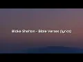 Blake Shelton - Bible Verses (lyrics)