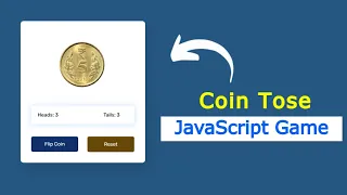 Javascript Coin Flip Game Coin Toss Game HTML CSS JavaScript