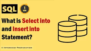 What is Select Into and Insert Into Statement in SQL
