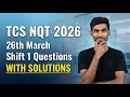 TCS NQT Coding Questions 26 March 2026 shift1 Maximum Product Adjacent Swaps Python