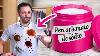 PERCARBONATO de SÓDIO tira mesmo MANCHAS? É SEGURO? Nós testamos!