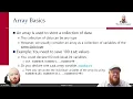 Chapter 7 Arrays Part 1