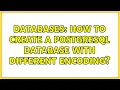 Databases How to Create a PostgreSQL database with different Encoding 2 Solutions
