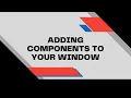 Adding Components to Your Window Java Swing