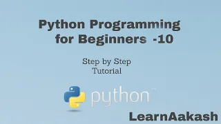 Python Tutorial for Beginners - 10 break and continue statement LearnAakash